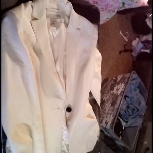 L&m Blazer White